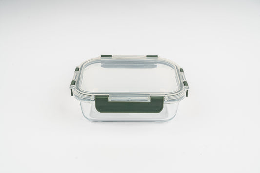 Lux Bai Glass Meal Prep Container Set – Airtight Borosilicate Food Storage with Leak-Proof Locking Lids (Microwave, Oven, Freezer Safe)